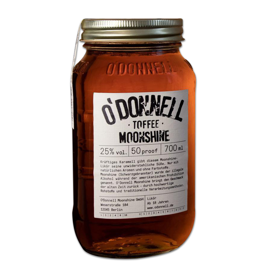 O'Donnel Moonshine Toffee-Likör 25% vol., 0,7l + Ausgießer