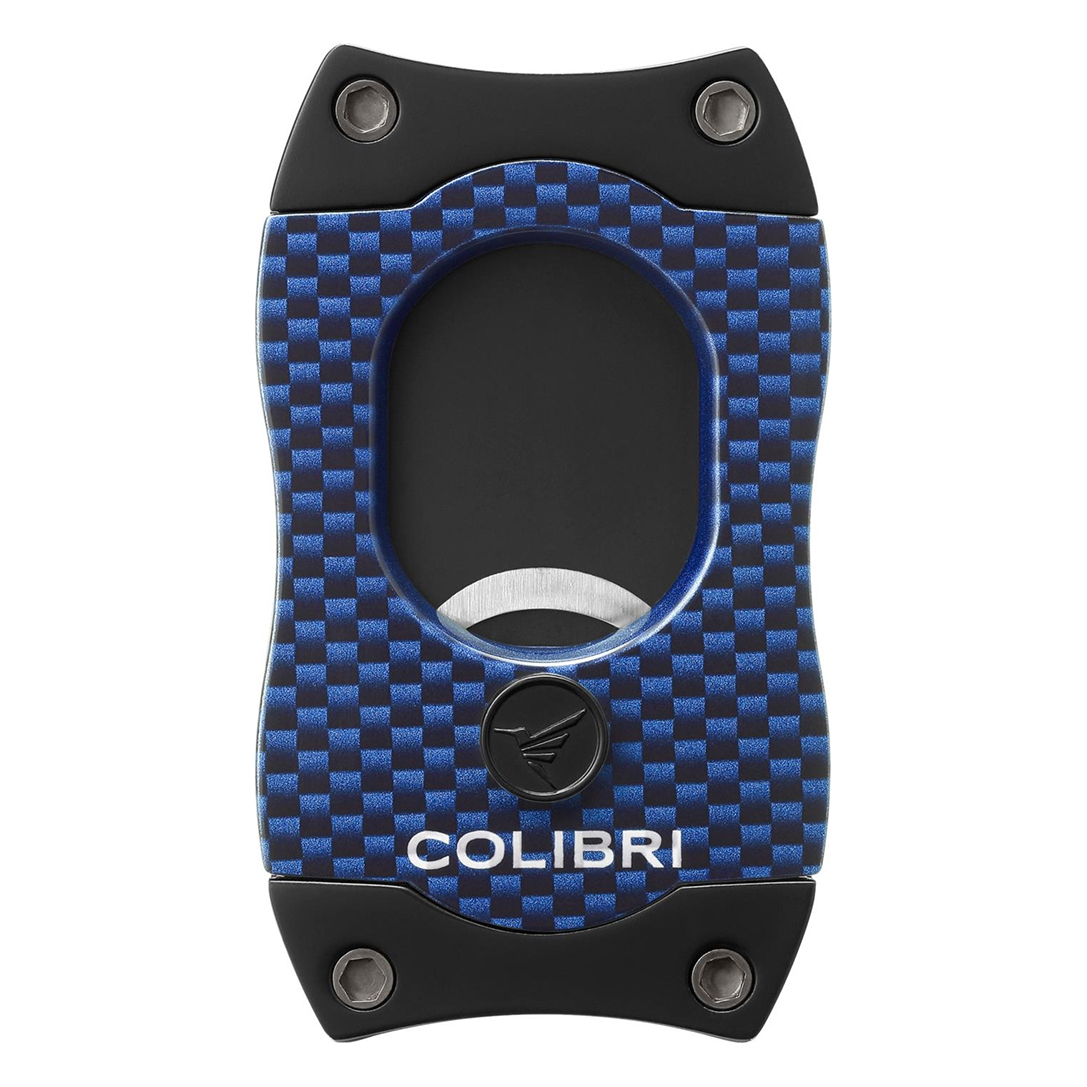 Cigarrenabschneider COLIBRI S-Cut II blau Carbondesign 26 mm