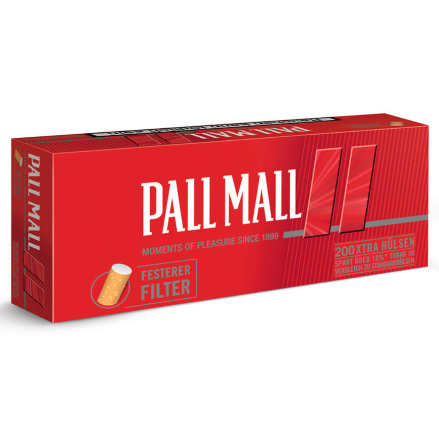 PALL MALL Red  Xtra Hülsen (5) 200 Stück Packung