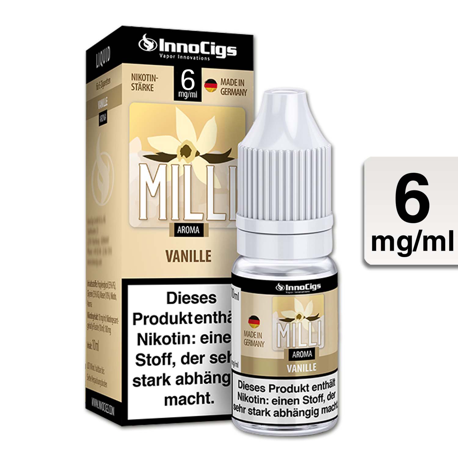 E-Liquid INNOCIGS Milli Vanille 6 mg 