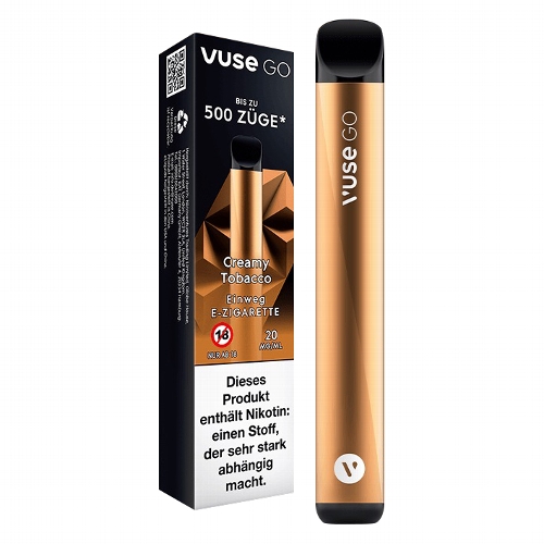 E-Zigarette VUSE Go Einweg Creamy Tobacco 20mg
