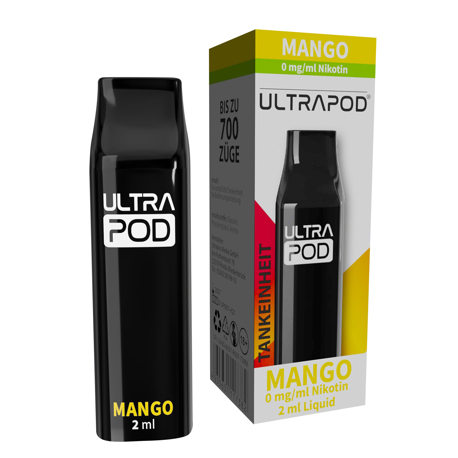 E-Liquidpod ULTRAPOD Mango 0mg