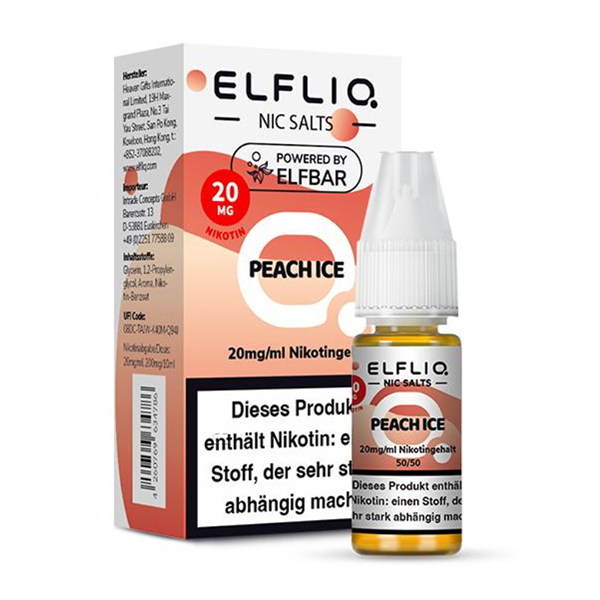 E-Liquid Nikotinsalz ELFBAR Elfliq Peach Ice 20mg