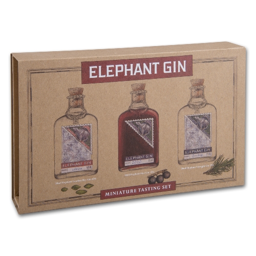  ELEPHANT Gin-Tasting Set 35-57% vol., 3x0,05l