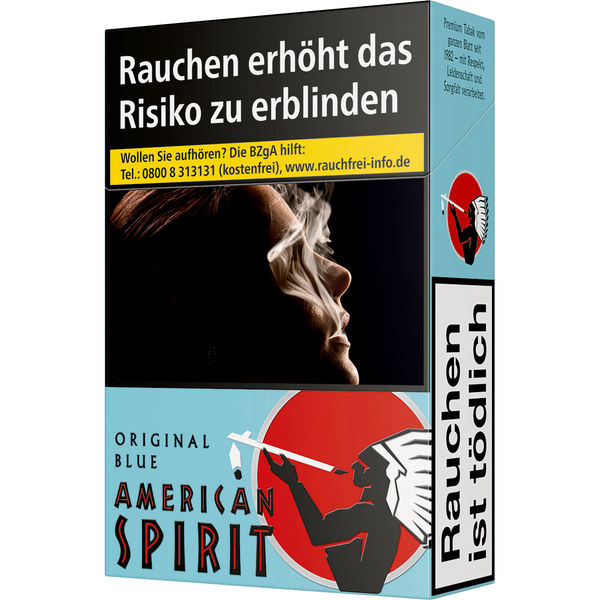 AMERICAN SPIRIT Blue OP L 8,20 Euro (1x20) Schachtel