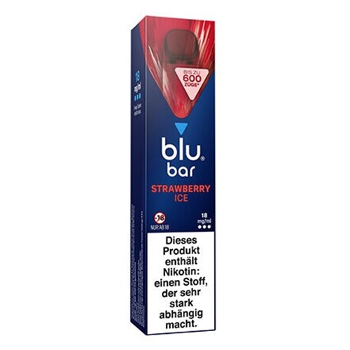 E-Zigarette BLU BAR Einweg Strawberry Ice 18 mg