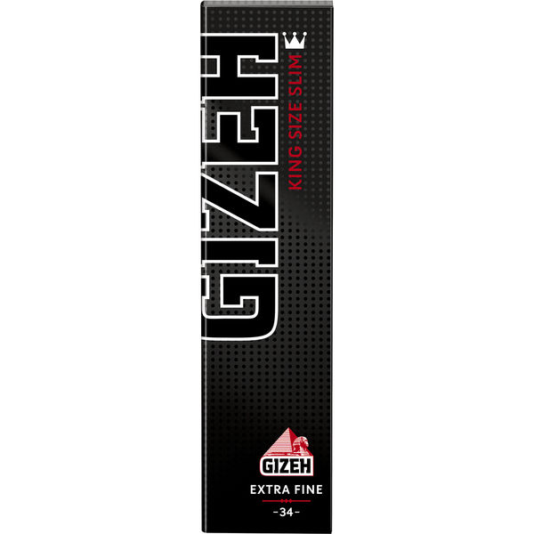 GIZEH Black King Size Slim25x34