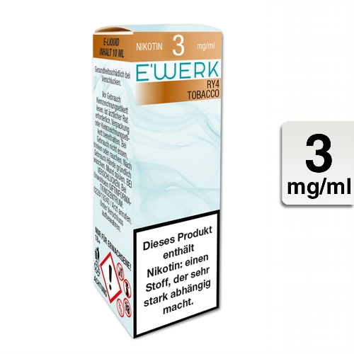 E-Liquid E'WERK 7 Mix 3 mg (Tobacco)