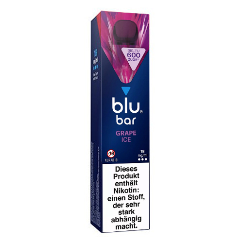 E-Zigarette BLU BAR Einweg Grape Ice 18 mg
