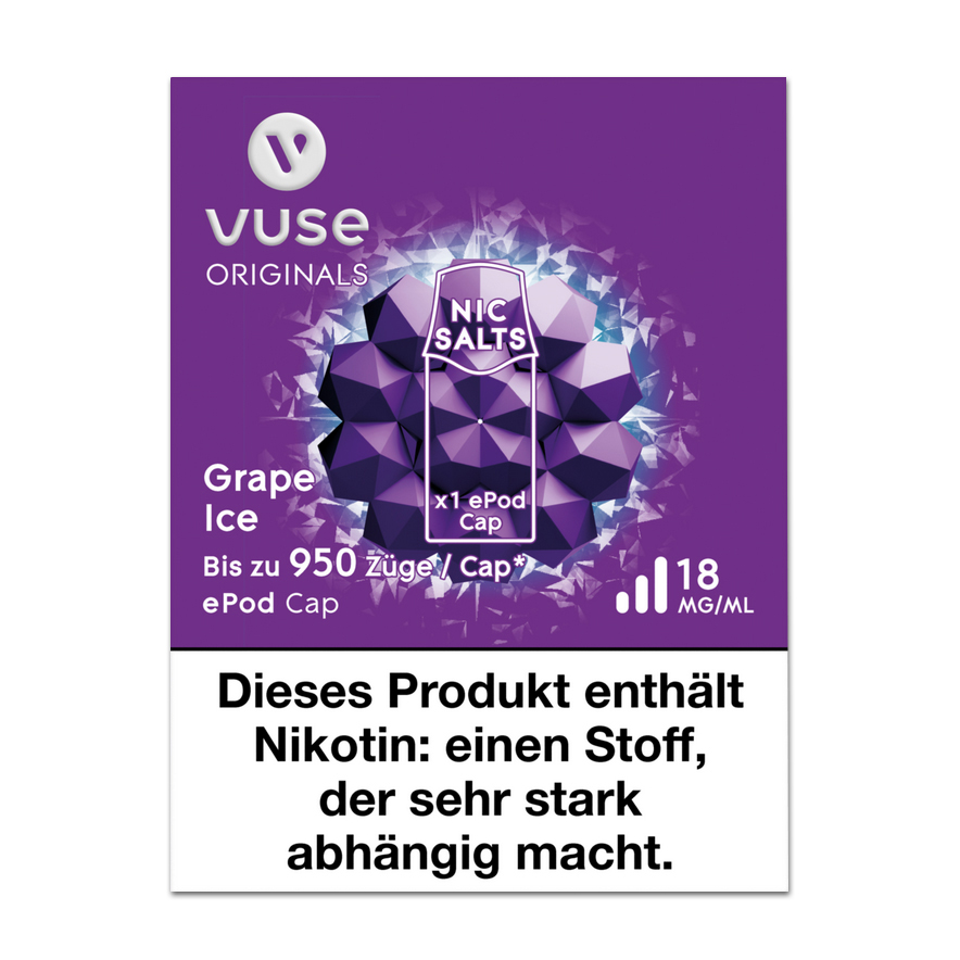 E-Kartusche VUSE ePod Grape Ice v-Pro 18mg 1 Cap