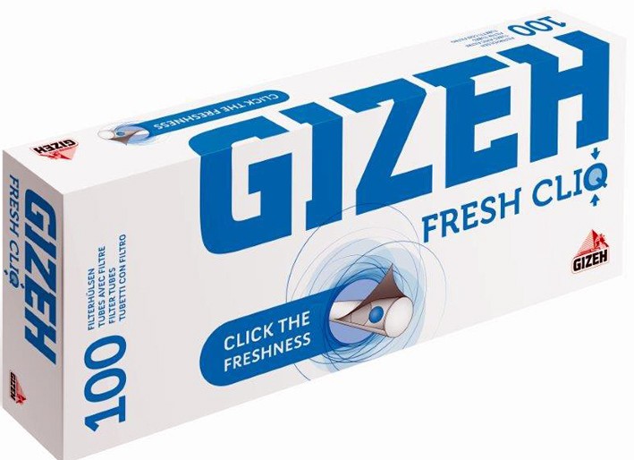 GIZEH Fresh Cliq Hülsen (5) 100 Stück Packung