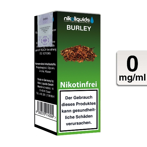 E-Liquid NIKOLIQUIDS Burley 0 mg