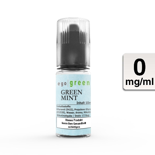 E-Liquid EGO GREEN Green Mint 0 mg