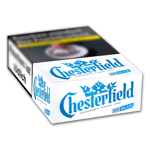 CHESTERFIELD Blue King Size Filter Cigarillos 3 Euro (1x17)