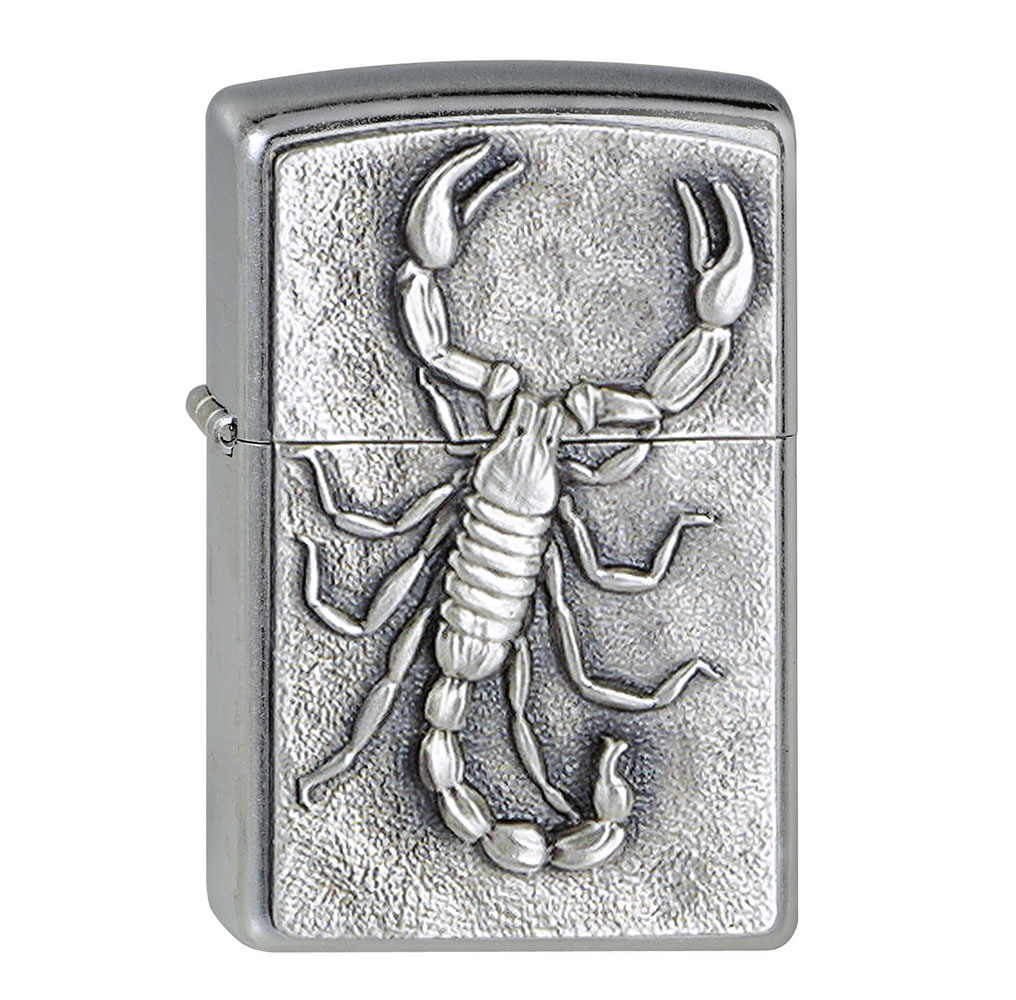 ZIPPO Street chrom Emblem Scorpion 1330006