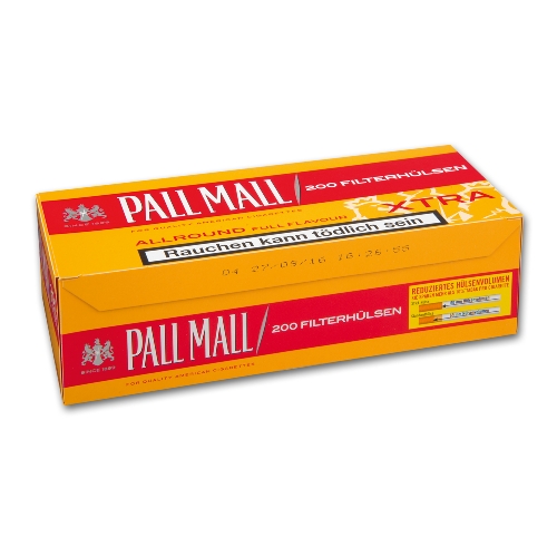 PALL MALL Allround Red  XTRA Hülsen (5) 200 Stück Packung