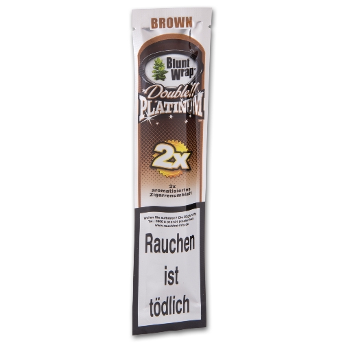 BLUNTWRAP Double Platinum Brown (Chocolate)
