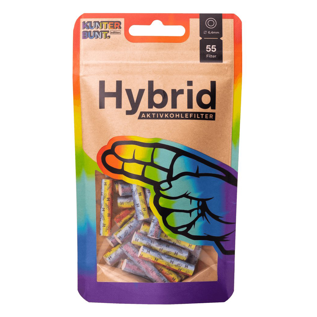 Hybrid Supreme Filter rainbow 6,4 mm 1x55 Stück