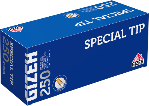GIZEH Special Tip Hülsen (4) 250 Stück Packung