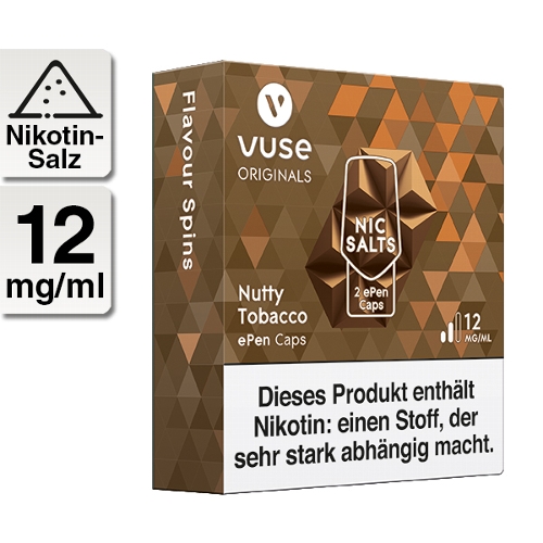 E-Kartusche VUSE ePen Nutty Tobacco Nic Salts 12mg 2 Caps