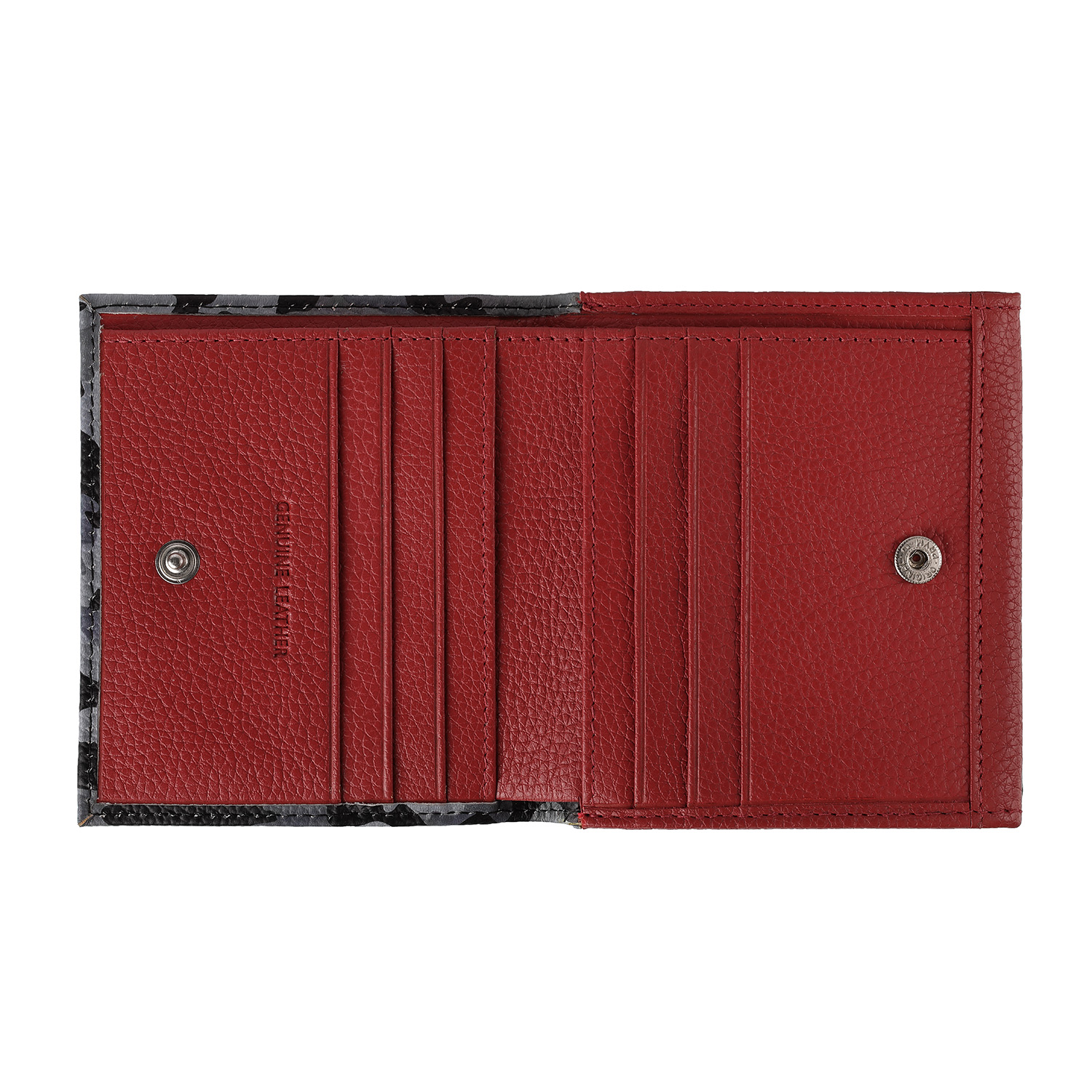 Geldbörse ZIPPO Leder Camo grau für 6 Karten/1 Schein 9,3x10,2x2,5cm