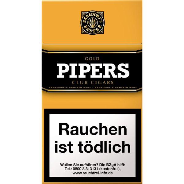 PIPERS Little Cigars Vanilla/Gold (10)