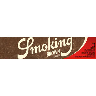 SMOKING King Size Brown ungebleicht 1x33 Blatt