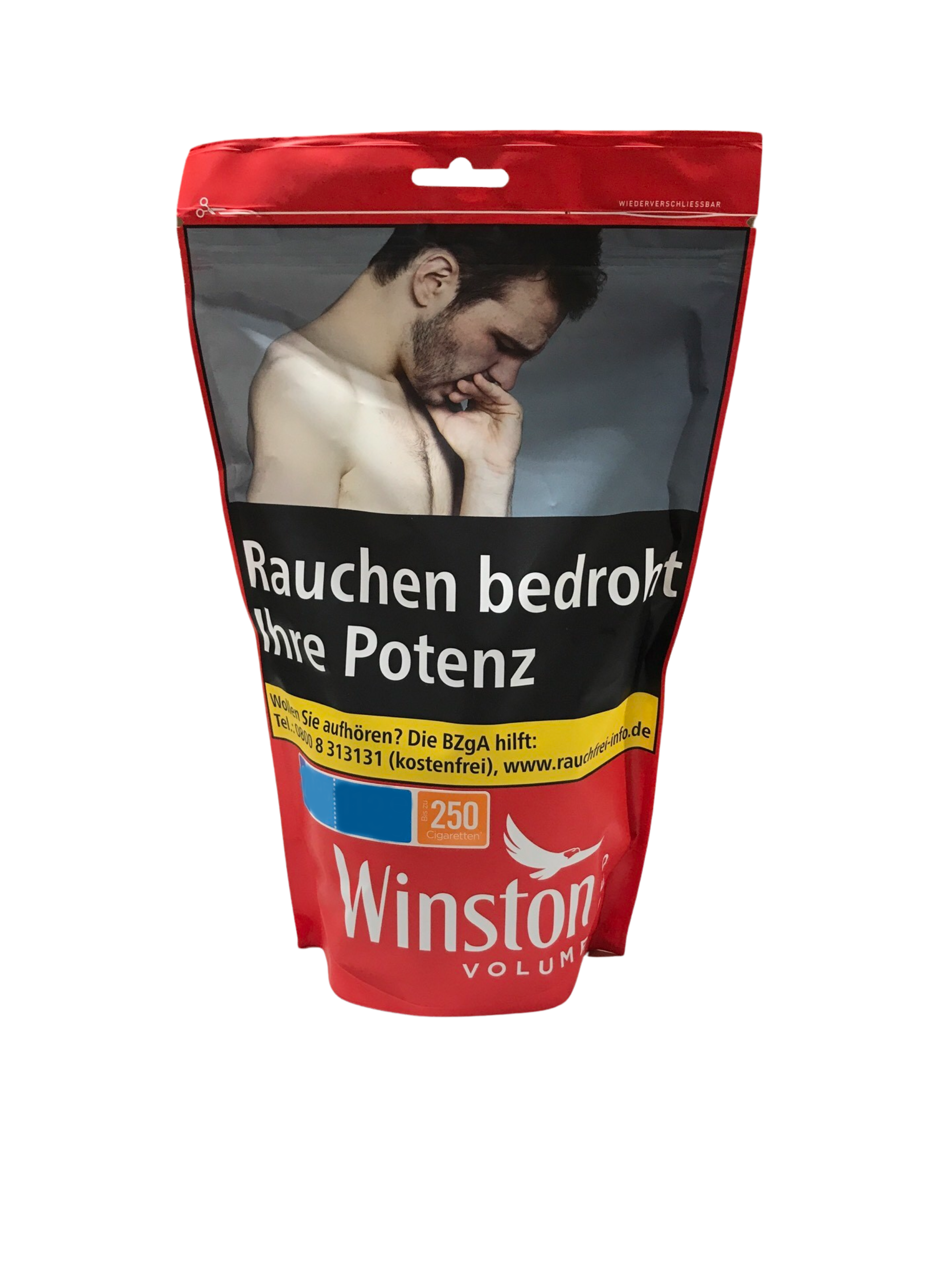 WINSTON Volumen Tobacco Red Zip Bag-XL