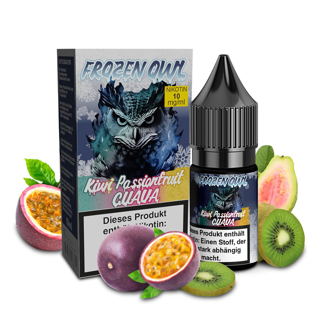 E-Liquid Nikotinsalz FROZEN OWL Kiwi Passion Fruit Guava 10mg