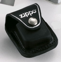 ZIPPO Ledertasche schwarz mit Clip 60001219