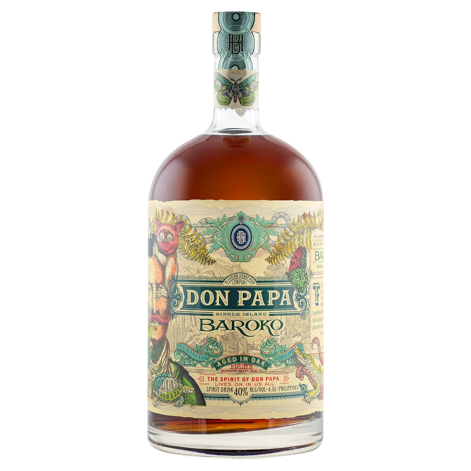 DON PAPA Baroko Rum 40% vol.,  4,5l