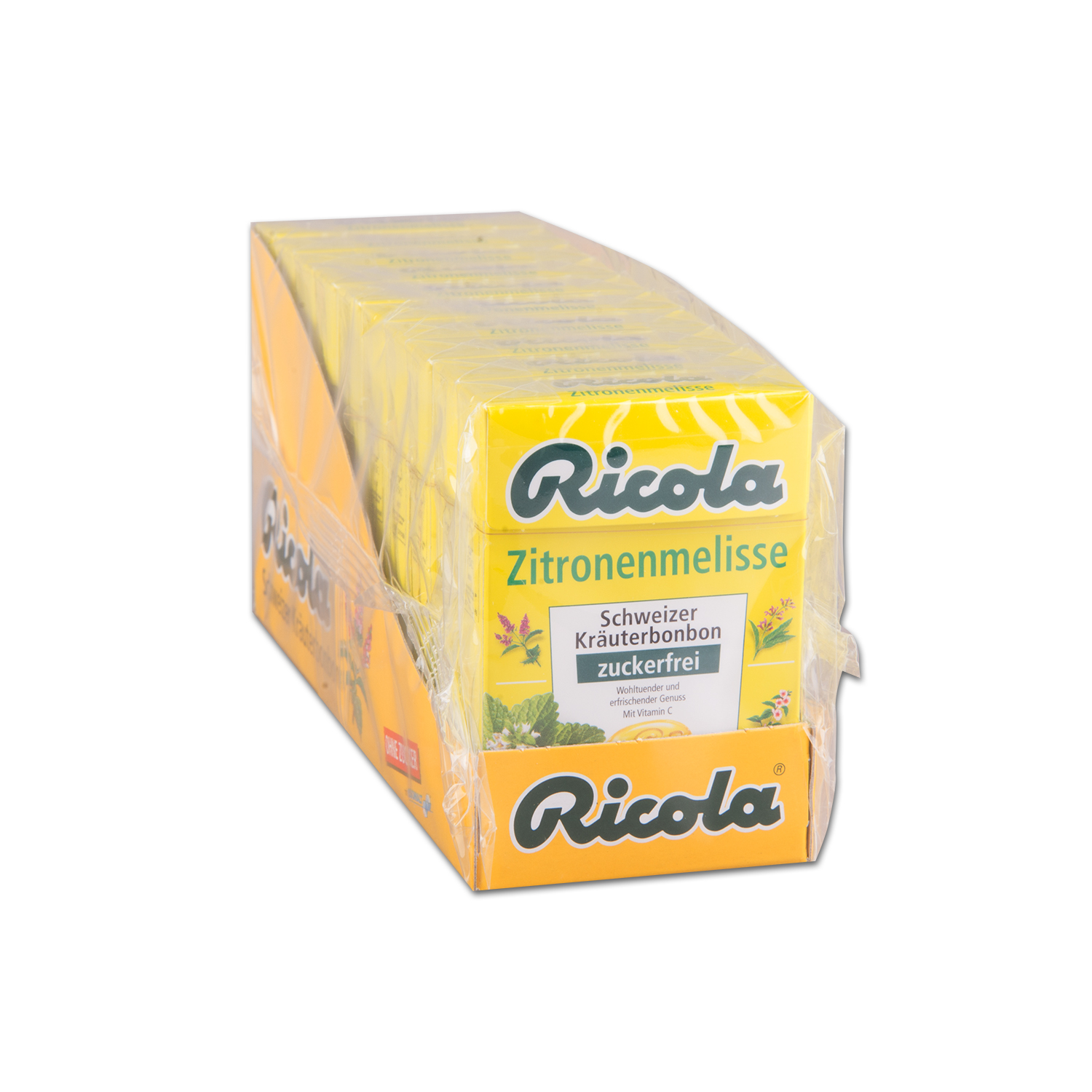 RICOLA Böxli Zitronenmelisse ohne Zucker Inhalt 10 Schachteln
