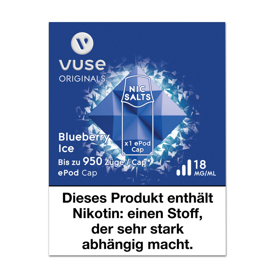 E-Kartusche VUSE ePod Blueberry Ice v-Pro 18mg 1 Cap