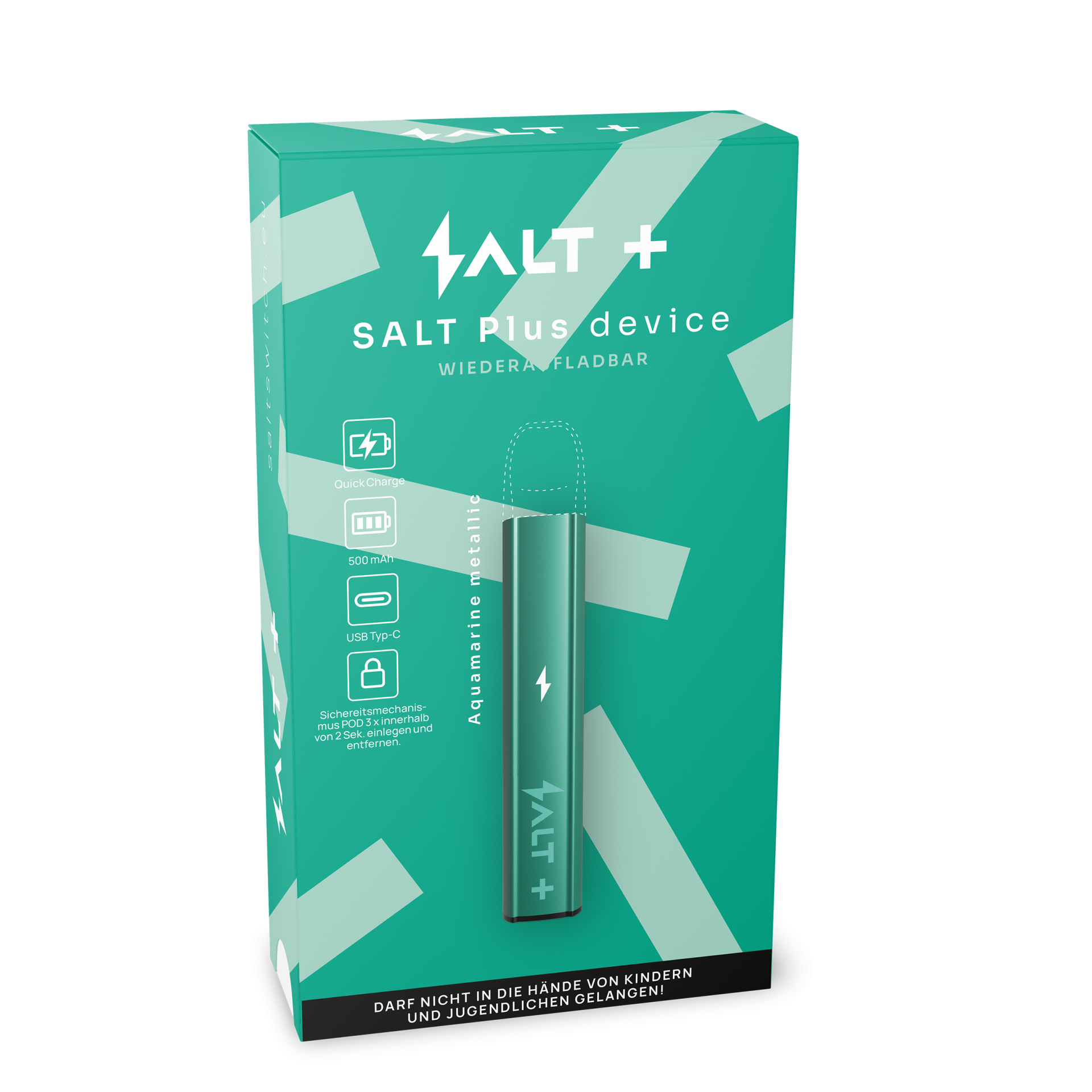 ! SALT PLUS AKTION ! 3 Pod's kaufen - 1 Gerät gratis Aquamarine