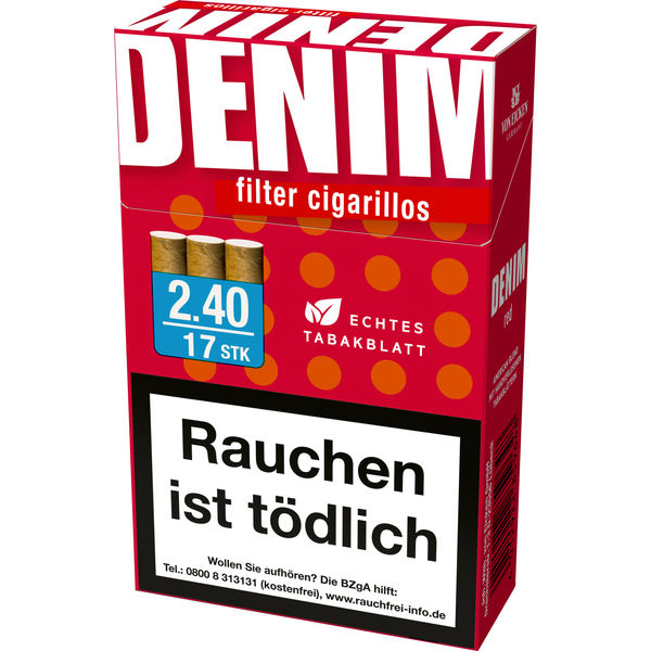 DENIM Red L-Box Zigarillos 2,40 Euro (1x17)