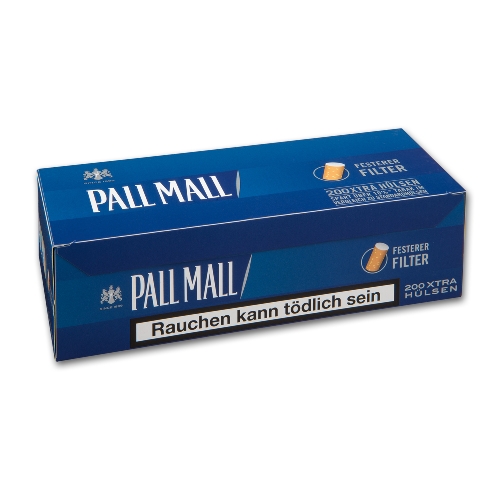 PALL MALL Blue  Xtra Hülsen (5) 200 Stück Packung