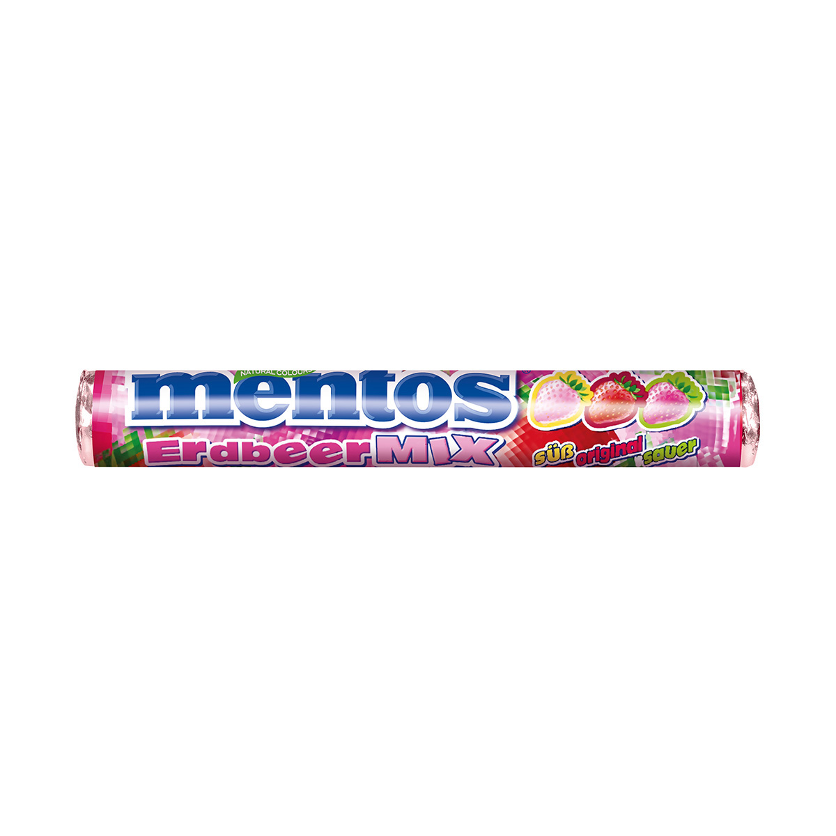 MENTOS Erdbeer Mix, 40 Rollen