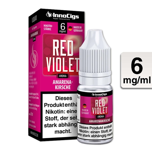E-Liquid INNOCIGS Red Violet Amarenakirsche 6 mg 