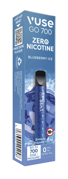 E-Zigarette VUSE Go 700 Einweg Blueberry Ice 0mg