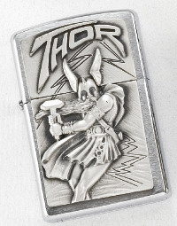 ZIPPO chrom gebürstet Viking Emblem Thor 1300098