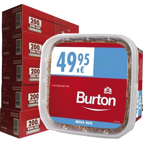 BURTON Volumen Full Red XXXL 300g + 1000 Burton Hülsen