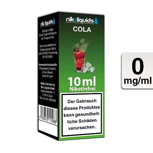 E-Liquid Nikoliquids Cola 0 mg