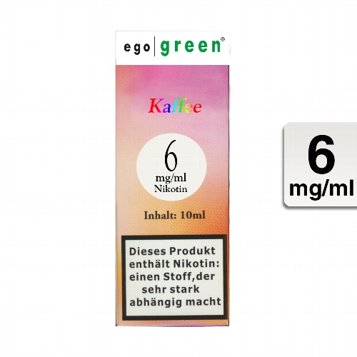 E-Liquid EGO GREEN Kaffee 6 mg