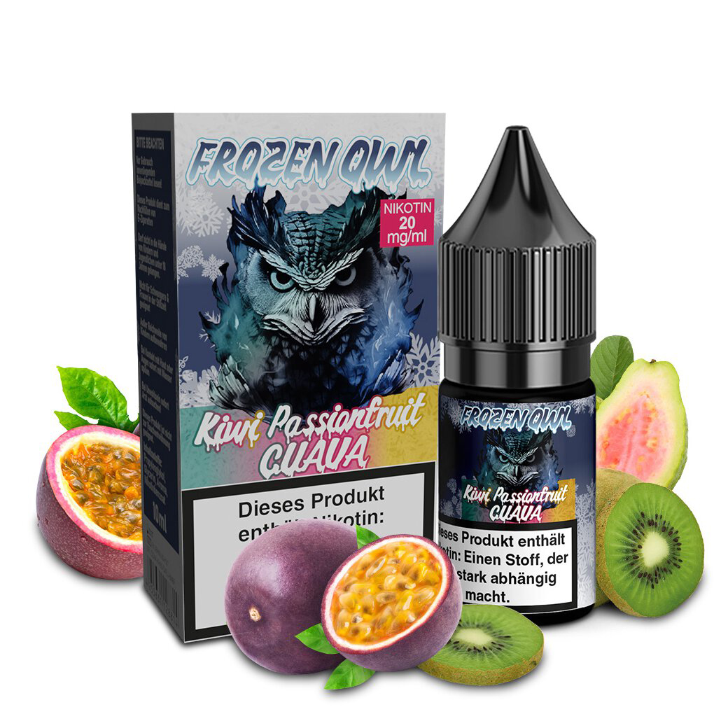 E-Liquid Nikotinsalz FROZEN OWL Kiwi Passion Fruit Guava 20mg