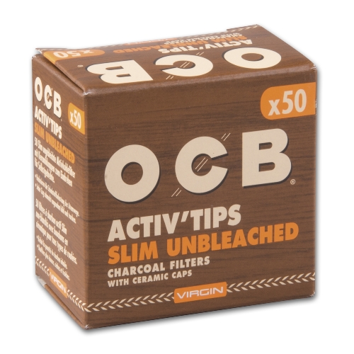 OCB ACTIV'TIPS Slim Unbleached 7mm
