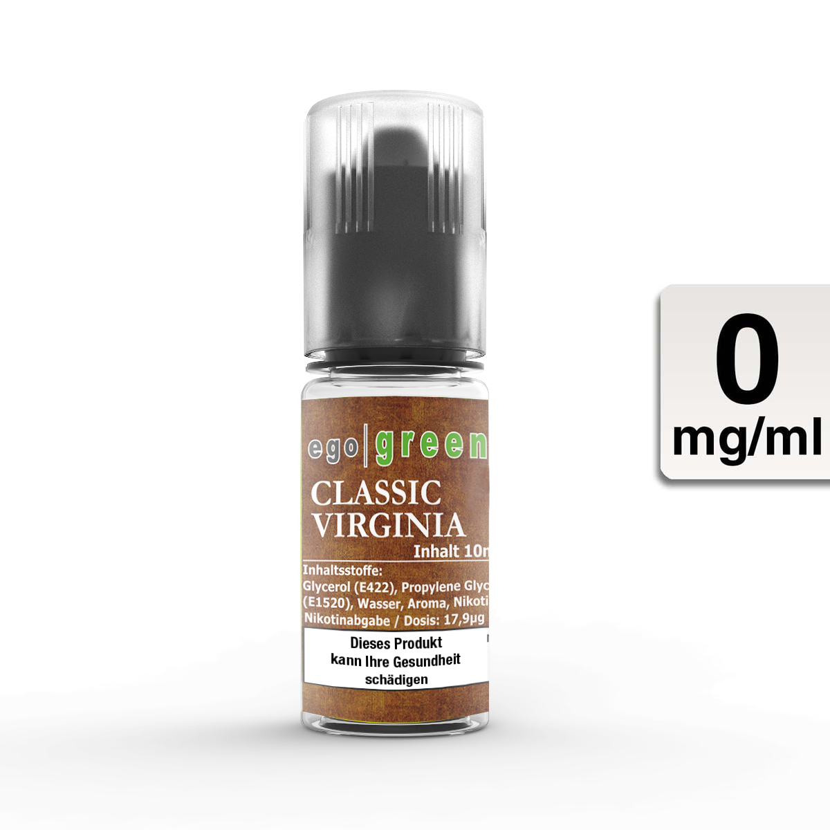 E-Liquid EGO GREEN Classic Virginia Tobacco 0 mg