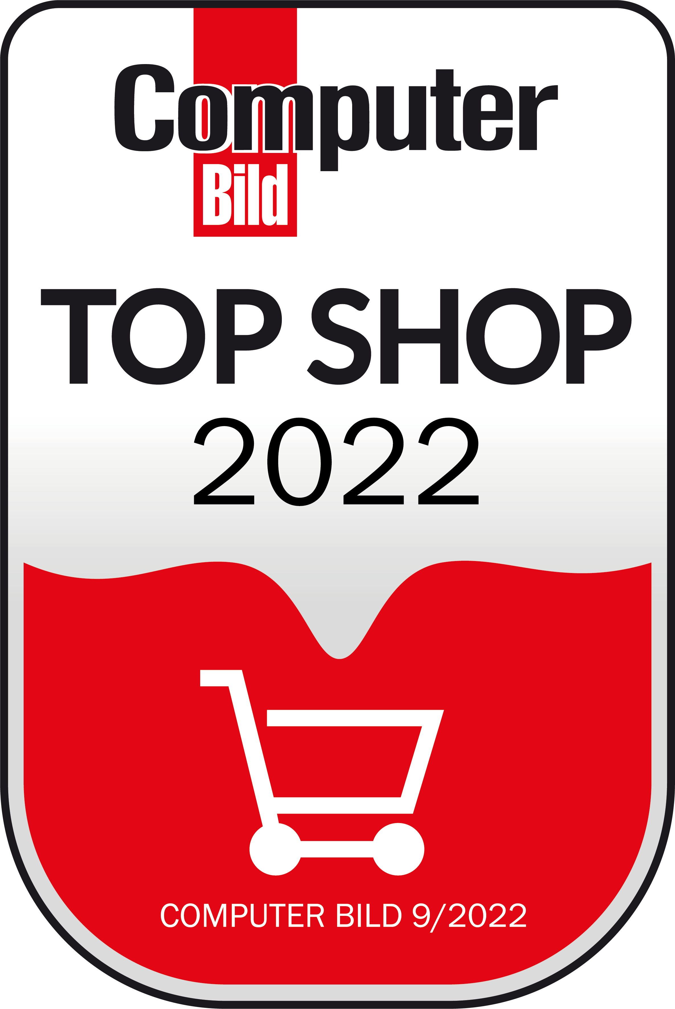 Logo - ComputerBild Top Shop 2022 - Siegel für Tabakland